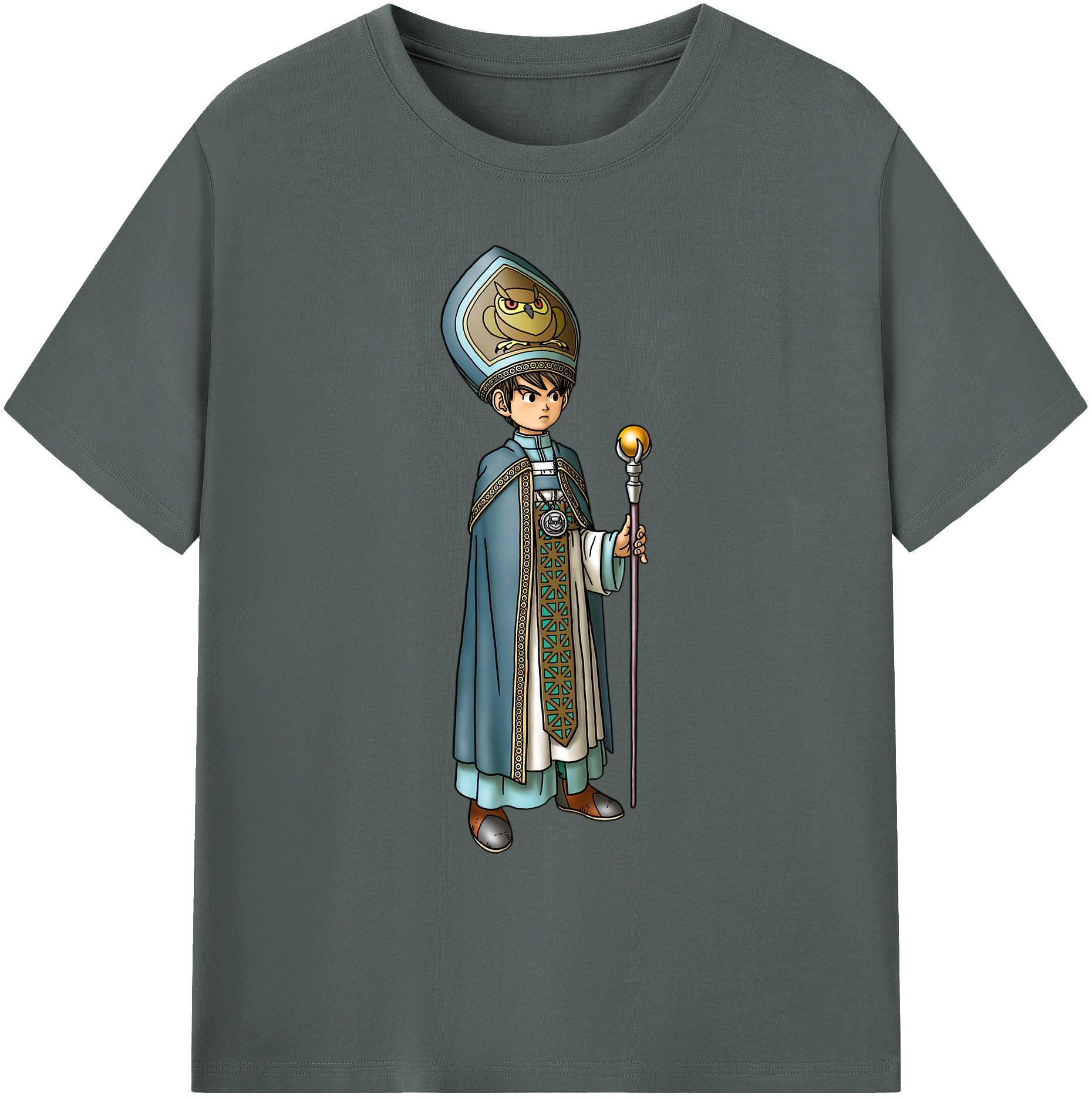 （画像用） ドラゴンクエスト Doragon Kuesuto Dragon Quest 綿100％ メンズ半袖Tシャツ｜肌触りやわらか＆通気性